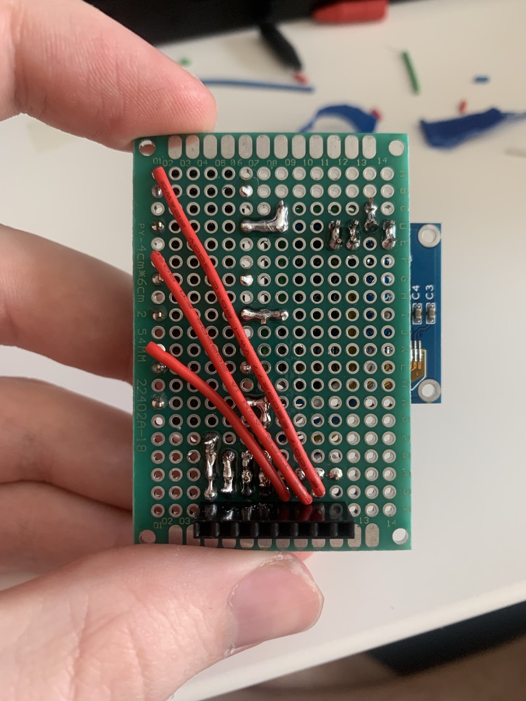 Project board back with no pull down resistors