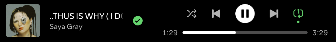 Photo of Spotify on Hard Repeat Playing ...thus is why